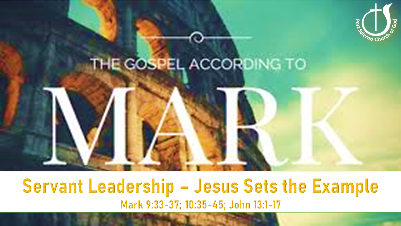 (Previously Recorded) "Servant Leadership Jesus Sets the Example"