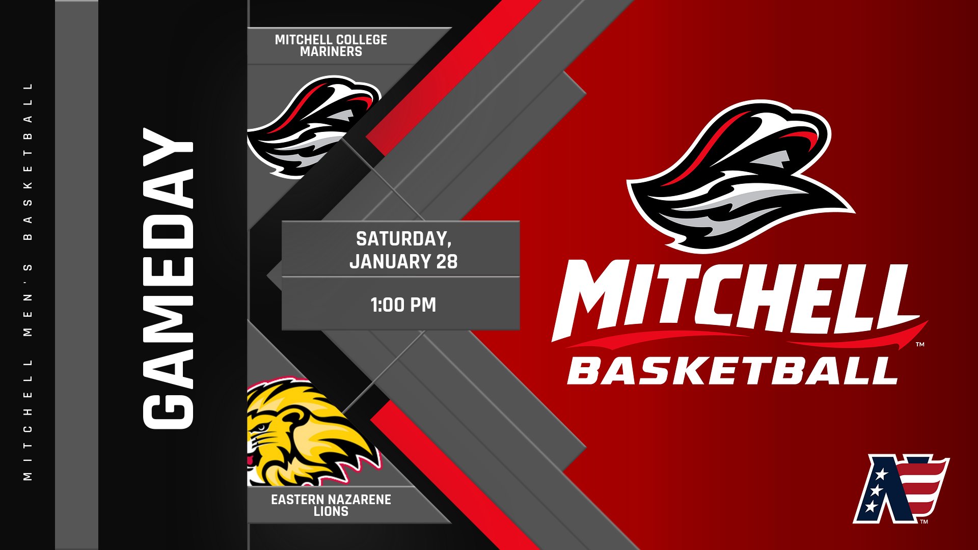 Mitchell College Men's Basketball vs. Eastern Nazarene College (01/28/23)