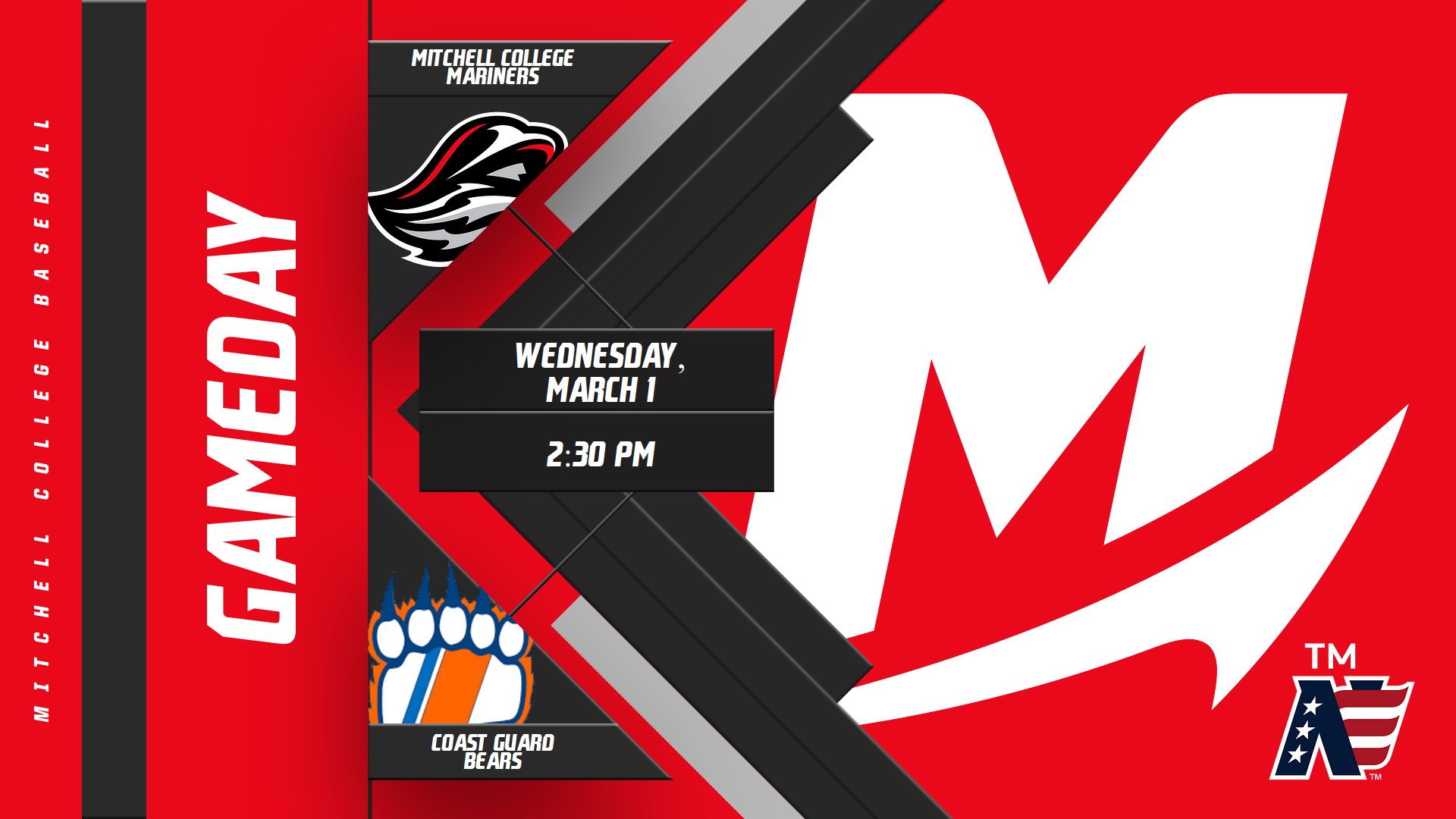 Mitchell College Baseball vs. Coast Guard Academy (3/1/23)