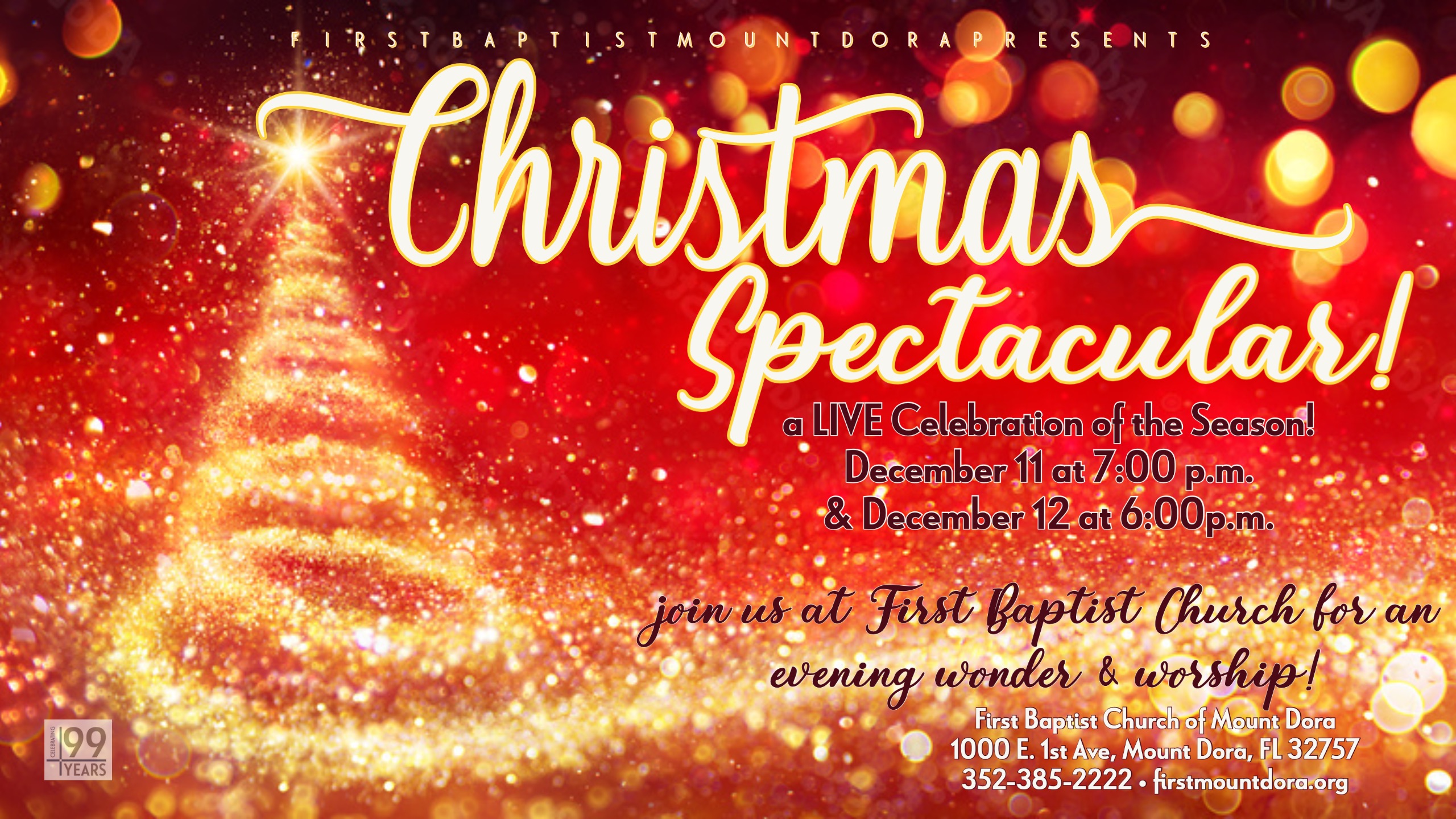 First Baptist's Christmas Spectacular, December 12 2021