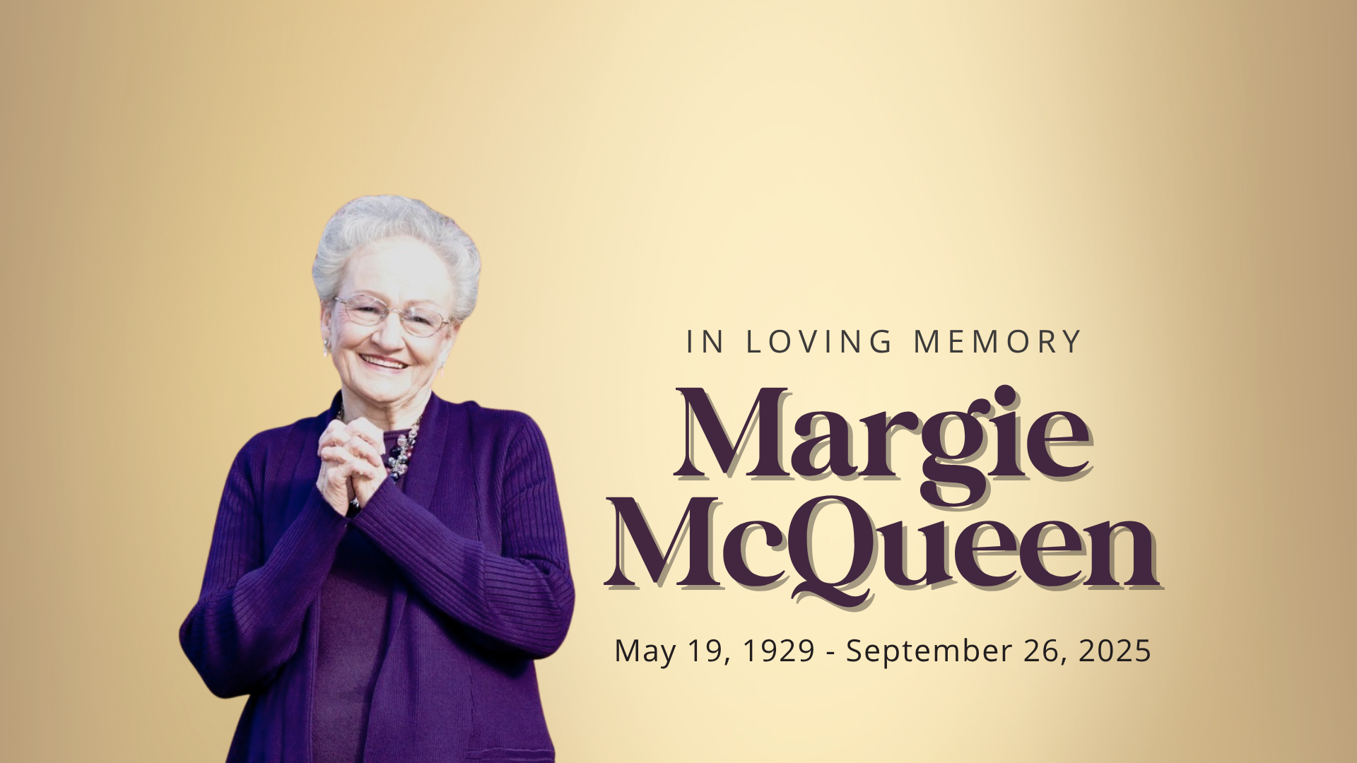 Margie McQueen Funeral