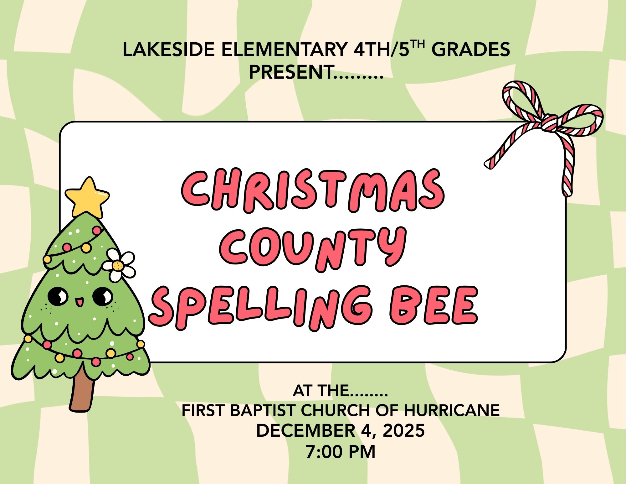 Christmas County Spelling Bee