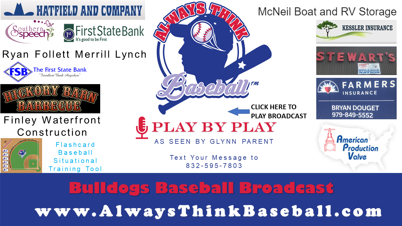 State Finals Class 4A Region III Champion Sweeny Bulldogs Baseball