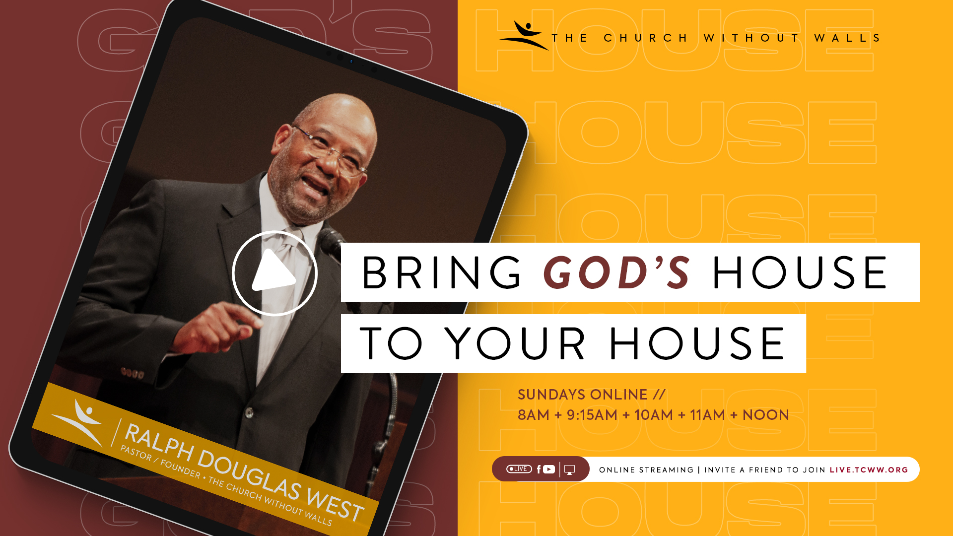 All broadcasts for The Church Without Walls Houston, TX (Queenston)