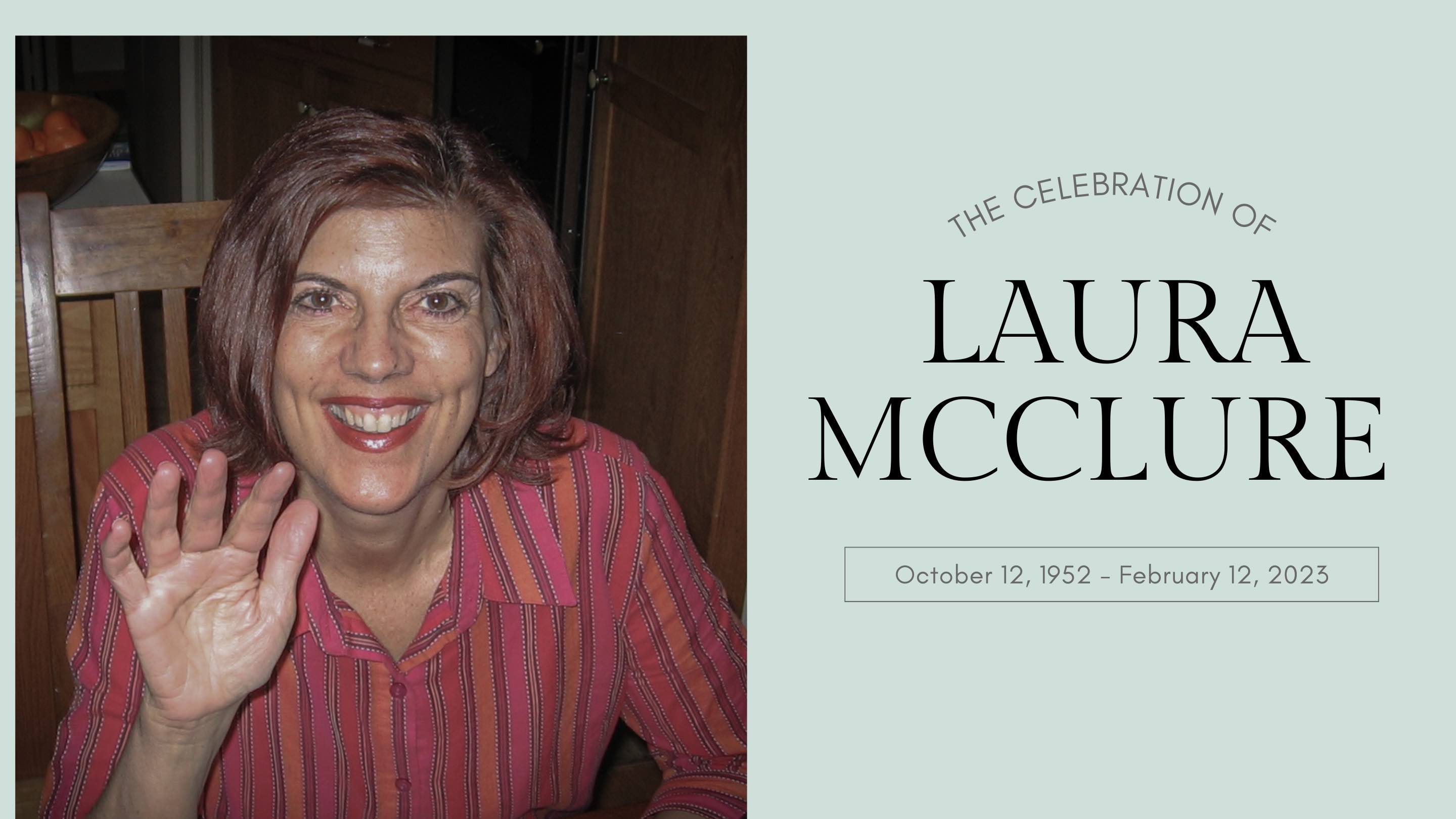 Laura McClure's Memorial Service