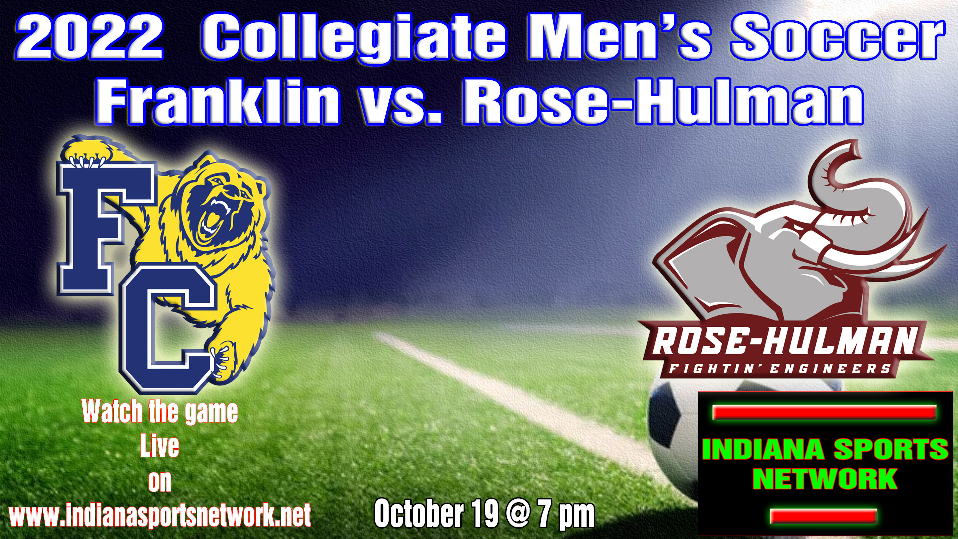 MSOCCER RoseHulman vs. Franklin