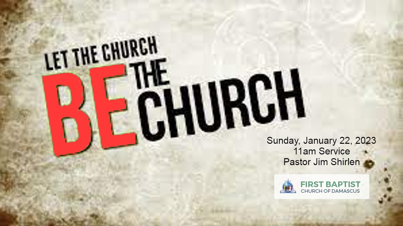 Gospel Song Let The Church Be The Church